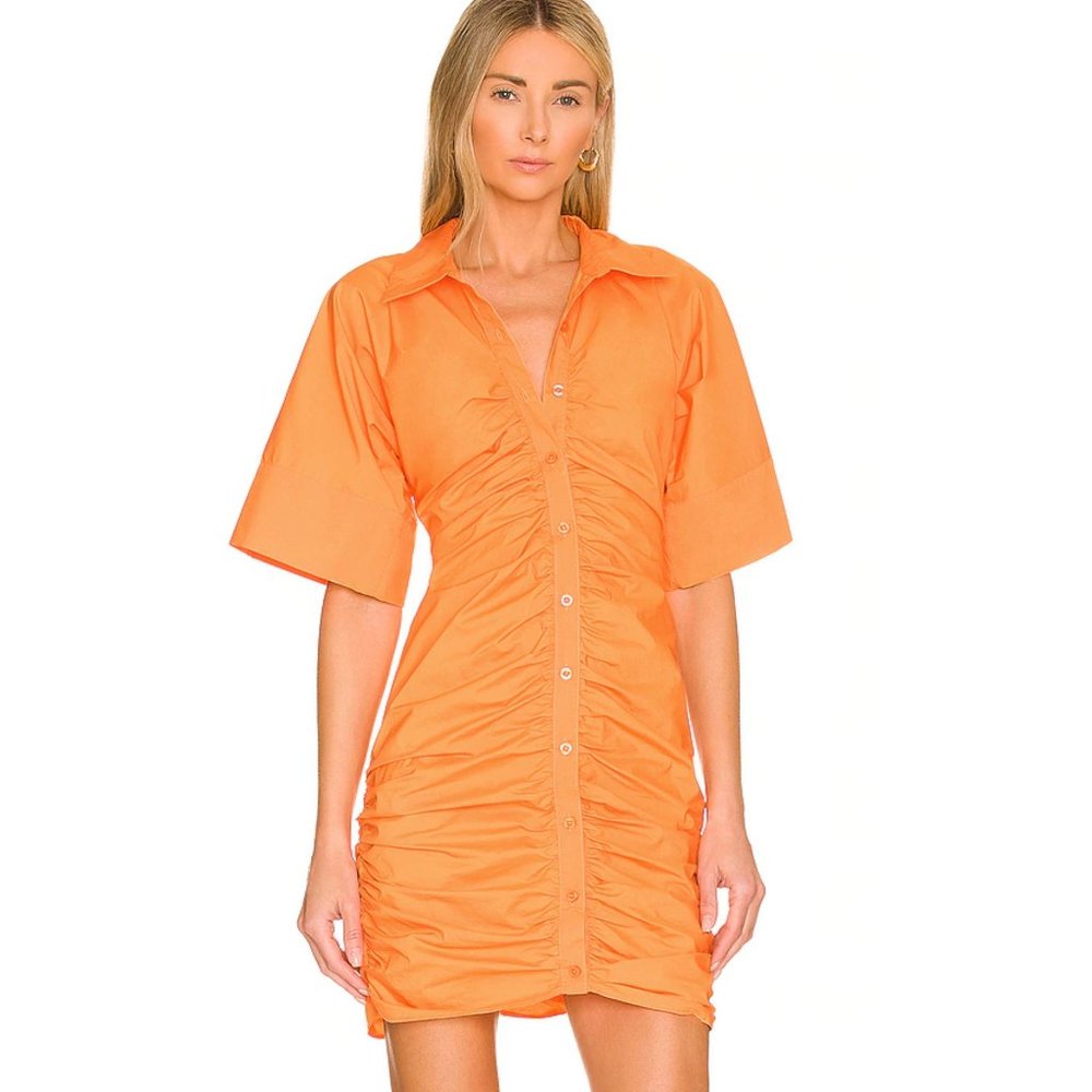 NWOT L'Academie Melissa Mini Dress in Orange